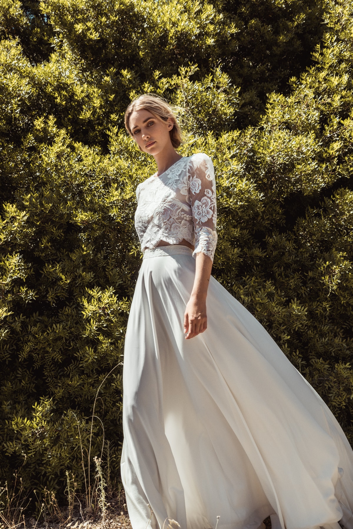 robe de mariée Caroline Takvorian disponible chez Melody Nelson à Erpent, Namur, Belgique